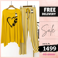 💃 - Comfortable Lounge Wear Printed Co-rd Set