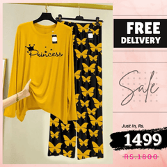 💃 - Comfortable Lounge Wear Printed Co-rd Set