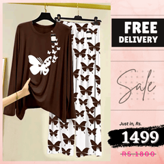💃 - Comfortable Lounge Wear Printed Co-rd Set