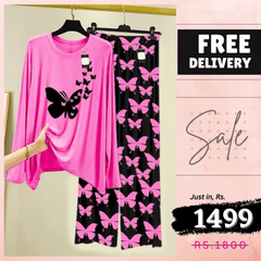 💃 - Comfortable Lounge Wear Printed Co-rd Set