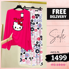 💃 - Comfortable Lounge Wear Printed Co-rd Set