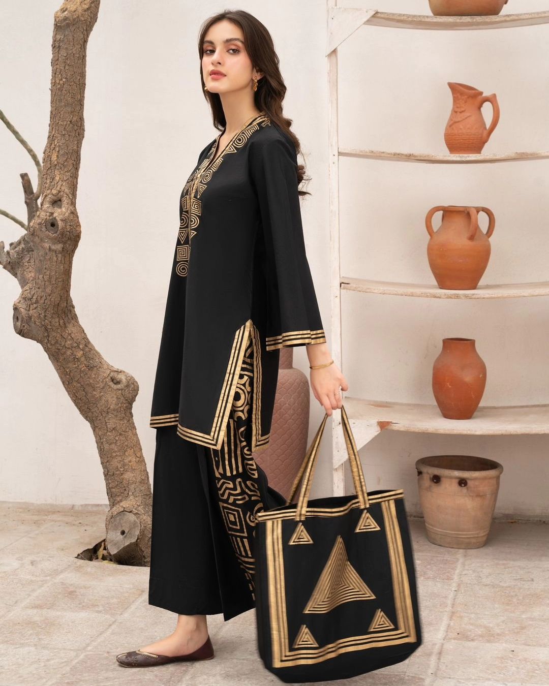 Linen Fabric Kurta Style with a FREE Bag