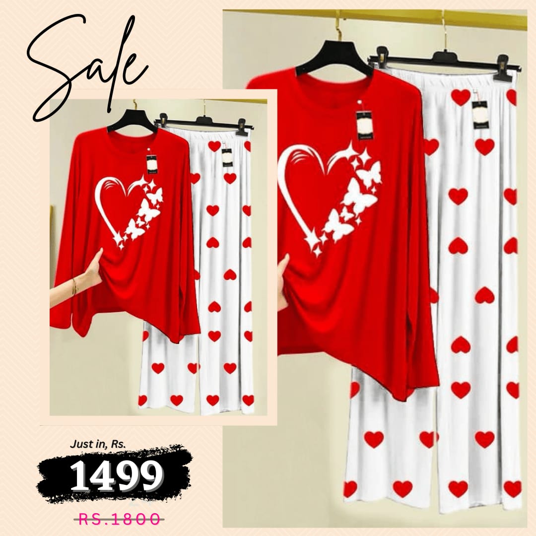 💃 - Comfortable Lounge Wear Printed Co-rd Set
