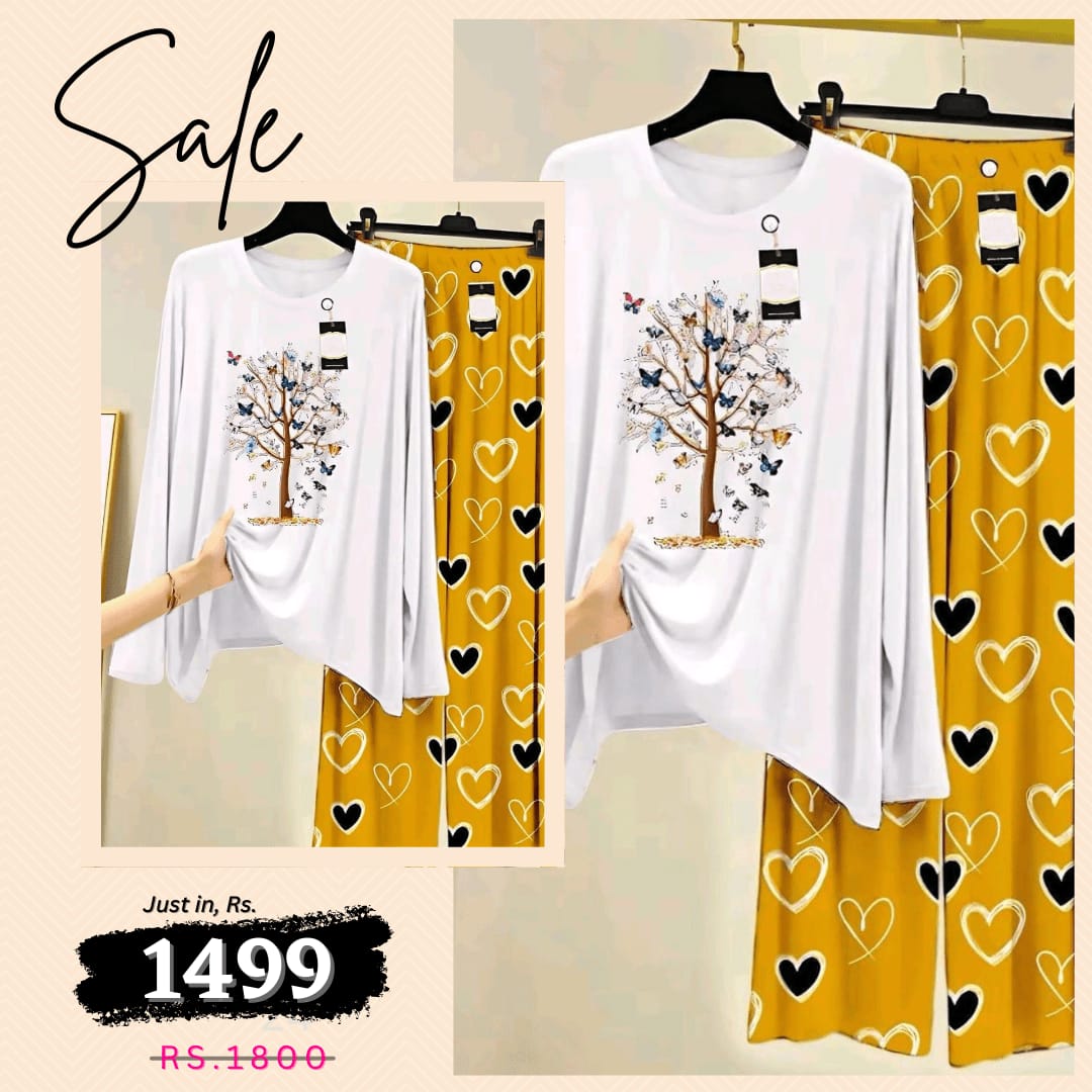 💃 - Comfortable Lounge Wear Printed Co-rd Set