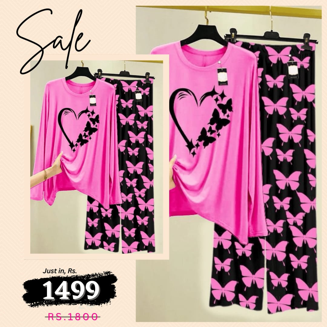 💃 - Comfortable Lounge Wear Printed Co-rd Set