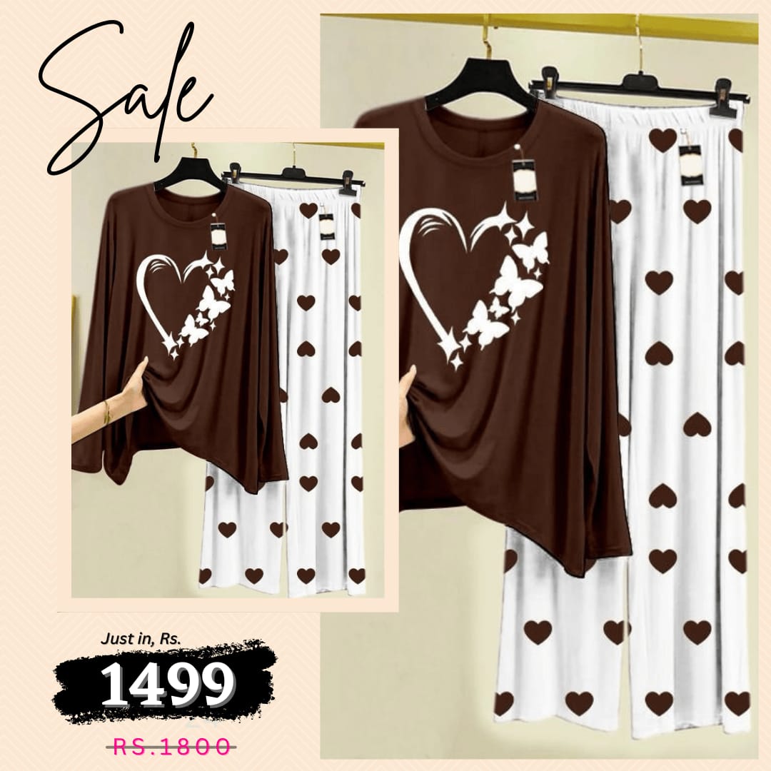 💃 - Comfortable Lounge Wear Printed Co-rd Set